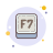 F7 键 icon