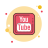 四角で囲まれた Youtube icon