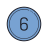 Circled 6 icon