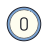 Circled 0 icon