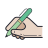 用笔的手 icon