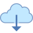 Von der Cloud herunterladen icon