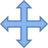 Redimensionner Quatre Directions icon