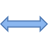 Redimensionner horizontallement icon