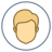 Мужчина с типом кожи 3, в кружке icon