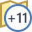 タイムゾーン +11 icon