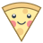 Pizza kawaii icon