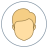 丸で囲んだユーザ男性の肌タイプ3 icon