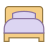 Cama individual icon