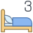 ベッド 3 台 icon