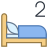 Dos camas icon