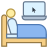 在床上工作 icon