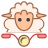 Sheep on Bike icon