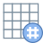 Cuadrícula hashtag icon