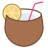 Cocktail de coco icon