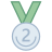 Médaille deuxième place icon