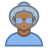 Person Old Female Skin Type 6 icon