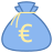 Bolsa de dinero de euros icon