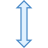 Vertikal skalieren icon