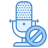 Blocca microfono icon