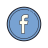 Facebook rodeado de círculo icon