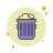 满的垃圾箱 icon