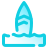 Доска для серфинга в воде icon