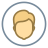 Circled User Male Skin Type 3 icon