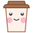 Café kawaii icon