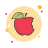 Pomme croquée icon