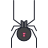 araña viuda negro icon