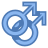 Два символа мужского пола icon
