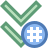 Chevron avec hashtag icon