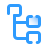 スタックされた組織図ハイライトされた最初のノード icon