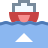 Bateau quittant le port icon