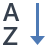 Alphabetische Sortierung icon