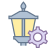 réglages du lampadaire icon