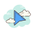 puntatore blu icon