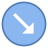 Circled Down Right icon