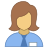 공동 작업자 여성 icon