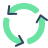 setas circulares icon