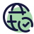 Globe Checked icon