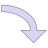 Curved Arrow Downward icon