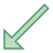 Down Left Arrow icon