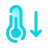 Термометр вниз icon
