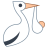 Storch mit Bündel icon