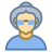 Person Old Female Skin Type 3 icon