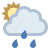 Небольшая облачность Дождь icon
