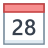 Calendario 28 icon