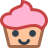 Petit gâteau kawaii icon